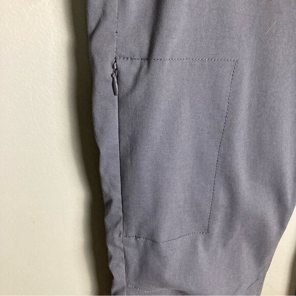 Prana convertible pants women's size 8 gray Monarch capri GORPcore Granola hike - Picture 2 of 11